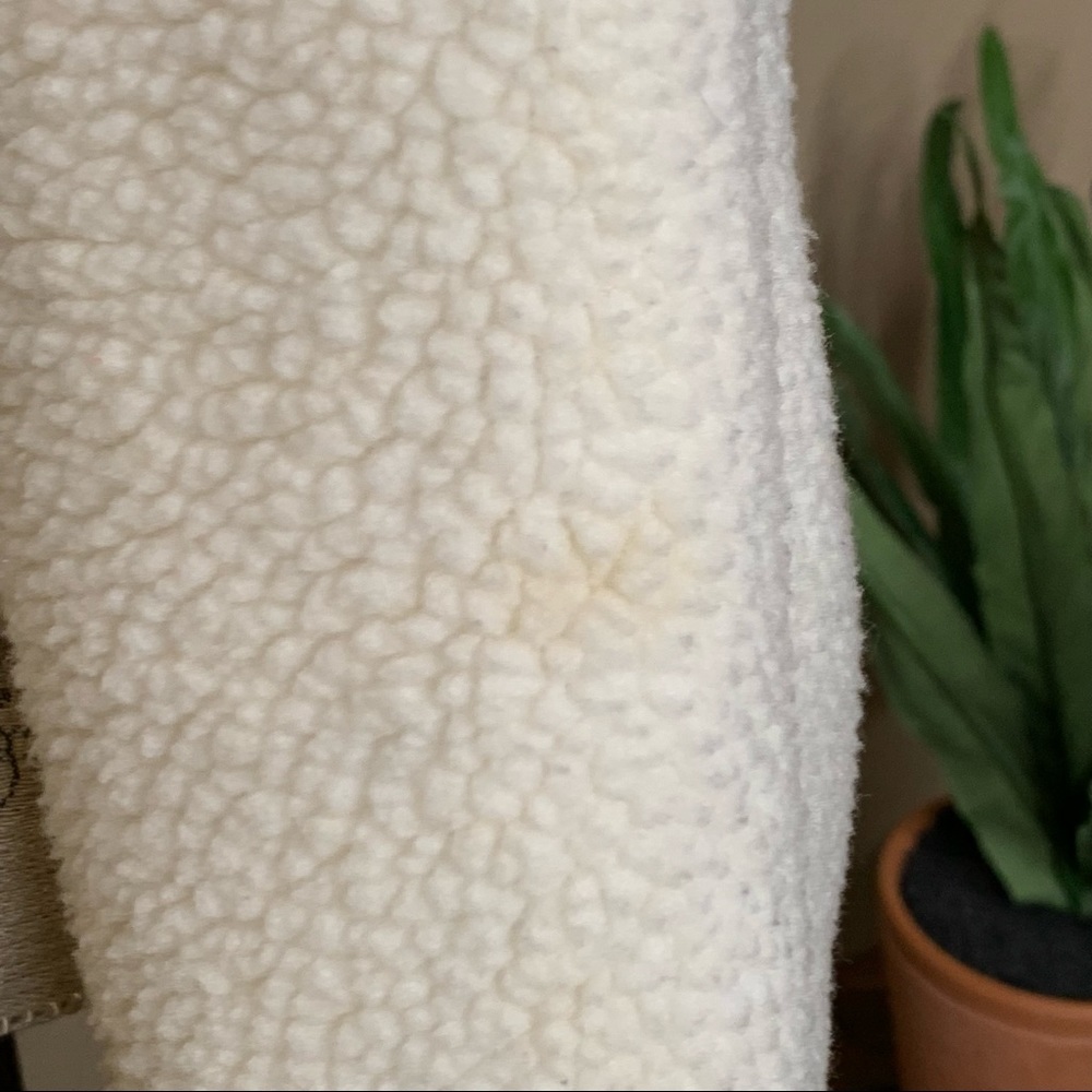 American Eagle ~ Sherpa Jacket Full Zip Nubby Ivory Size Medium - Picture 11 of 11